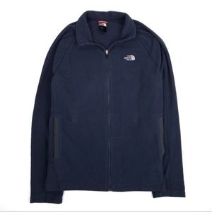 The North Face Blue Flashdry Fleece Full Zip Sweater XL